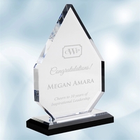 Acrylic Diamond Award with Black Base