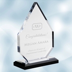 Acrylic Diamond Award with Black Base