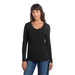 District Women's Perfect Tri Long Sleeve V-Neck Tee