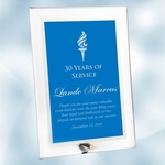 Acrylic Blue Complex Plaque