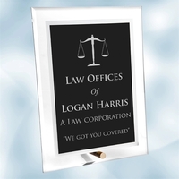 Acrylic Black Complex Plaque