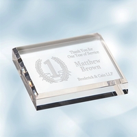 Acrylic Square Paperweight