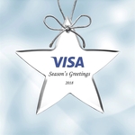 Color Imprinted Acrylic Star Ornament