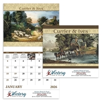 Good Value™ Currier & Ives - Stapled Calendar