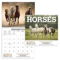 11 x 19 2024 Horse calendar on #70 paper with UV-coated... from ASI 40480...