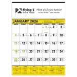 Triumph® Calendars Yellow & Black Contractor Memo Calendar
