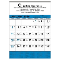Triumph® Calendars Blue & Black Contractor Memo Calendar