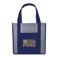 Laminated Heathered Non-Woven Grocery Tote... from ASI 40480 Koozie Group