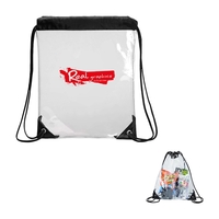 Clear Vinyl Drawstring Bag... from ASI 31517 Admart Products / Admart Line