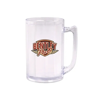 Clear Plastic Beer Mug w/Handle is made in USA of clear,... from ASI 98360...
