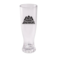 22 oz. Plastic heavy wall classic pilsner glass is USA made... from ASI 98360...