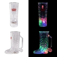 Cowboy boot shaped clear plastic mug. Base lights up with 3... from ASI 98360...