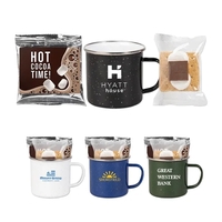 16 oz enamel camping mug with hot cocoa pack and a... from ASI 98360 WOWLine