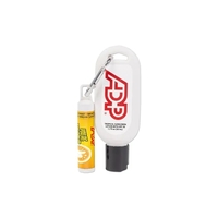 USA Made SPF30 Sunscreen in 50ml bottle with Carabiner and SPF15... from ASI...
