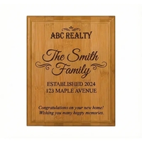 Oversized eco bamboo plaque with premium engraving space for executive and......