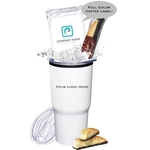 Stainless Tumbler with Custom Coffee or Cocoa Pack