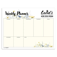 Triumph® Calendars Small Weekly Desk Pad - Floral
