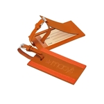 Leeman Majestic Leather Luggage Tag