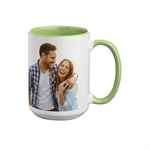Two-Tone Glossy Photo Mug, 15 oz.