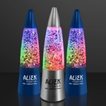 Glitter rocket lamp