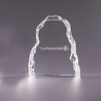 Large Optic Glaciers award made of heavy optic crystal and available... from...
