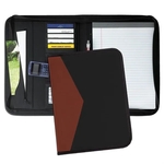 Tribeca Dual Tone Zipper Folder USA Made / Union Label