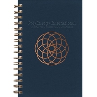 5.5" x 8.5" Premium Leather front cover Seminar Pad, custom foil... from ASI...