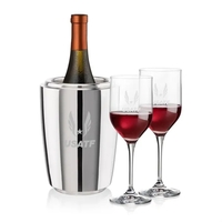 The Pescara Wine Cooler & Wine Glass Set is a refined... from ASI 84592 St...