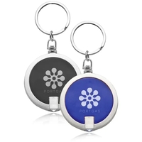Round LED key chain made of plastic.... from ASI 39552 BEL Promo