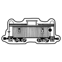 Key Tags - Soft Vinyl- Stock Shape Collection- Train Caboose