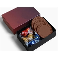 Create a lasting impression with custom chocolate Lindor truffle boxes.......