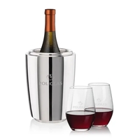 The Pescara Wine Cooler & Wine Glass Set is a refined... from ASI 84592 St...