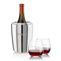 The Pescara Wine Cooler & Wine Glass Set is a refined... from ASI 84592 St...