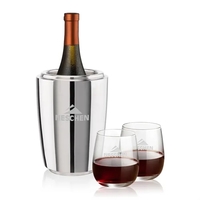 The Pescara Wine Cooler & Wine Glass Set is a refined... from ASI 84592 St...