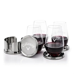 Baldoni Coasters & Boston Stemless Wine Set
