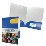 Curved Pocket Presentation Folder Printed in Full Color