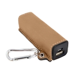 Leatherette 2200 mAh Power Bank w/ USB Cord