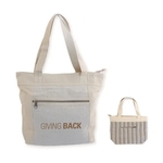 Tara Hemp/Cotton Zippered Tote Bag