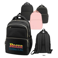 Jacquard Polyester Multi-Compartment Laptop Backpack