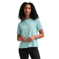 Recycled polyester women's performance tee with moisture-wicking comfort, UPF...