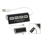 4-Port Aluminum Wave USB Hub
