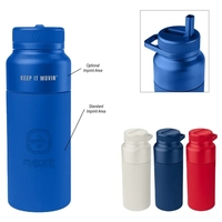 35 oz. insulated stainless steel bottle with lid, sip spout and... from ASI...