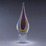 Torchier Art Glass Crystal Award