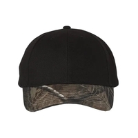 Structured solid crown camouflage cap made of 100% brushed cotton twill.......