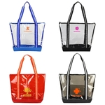 Diamond Clear TPU Zippered Tote