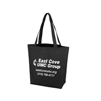 11.75" x 14.75" non-woven polypropylene tote bag with 5" gusset and... from...