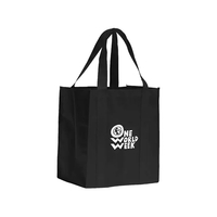 Oversized shopping tote made of 100% reusable and recyclable non-woven...