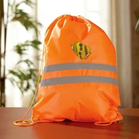 19" x 14" drawstring backpack with reflective striping.... from ASI 68507 The...