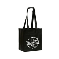 Six bottle wine tote bag with sewn-in dividers and a carry... from ASI 68507...
