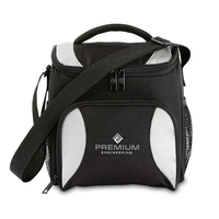 6-can cooler bag with side mesh pockets, soft handle, shoulder strap... from...